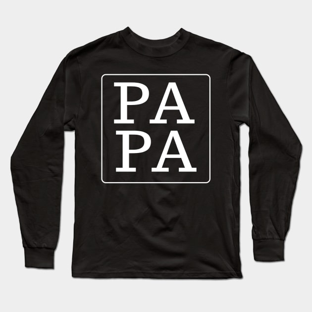 PAPA fathers day Long Sleeve T-Shirt by Ashden